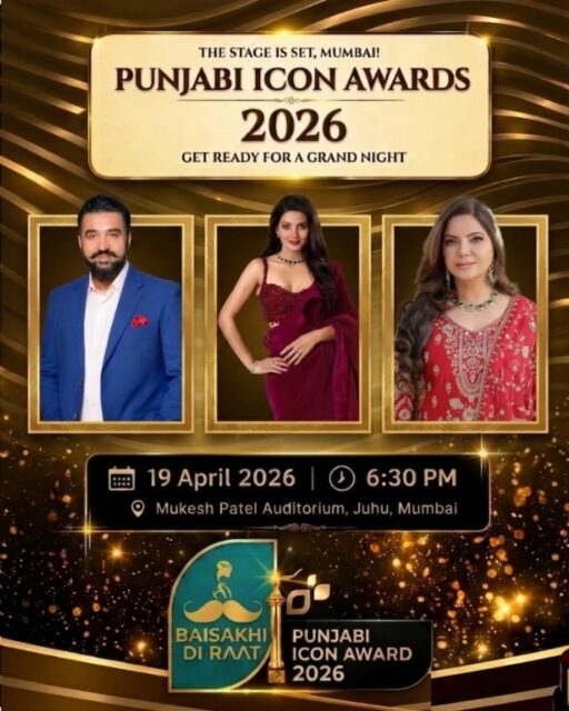Mumbai, get ready for the biggest Punjabi night of the year 🔥

Punjabi Icon Awards 2026 ✨
Where stars shine & legends are celebrated 🌟

🗓 19 April | 6:30 PM
📍 Mukesh Patel Auditorium
@geetabasra
@satindersatti @onlyrajkundra @charansinghsapra_official

This isn’t just an event… it’s an experience 🎬

#PunjabiIconAwards #BaisakhiNight #MumbaiNights #CelebEvent #AwardShowVibes EventLaunch RedEpicPromos GrandNight BollywoodVibes InstaEvents